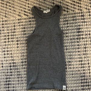 Rat and bone ribbed tank charcoal XS